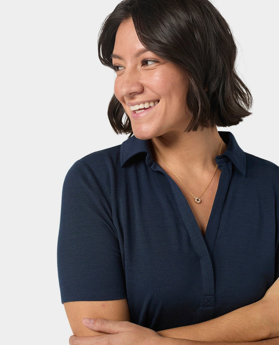 STIO Women's Alpin Lightweight Merino Polo SS 6 STIO Women's Alpin Lightweight Merino Polo SS - Image 4