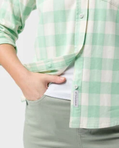 STIO Women's Miter Stretch Lightweight Flannel Shirt 39 STIO Women's Miter Stretch Lightweight Flannel Shirt -STIO CLOTHING 100484 330 4