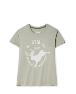 STIO Women's Bucking Jack Crest Tee -STIO CLOTHING 100623 310 38051f45 1584 4f1b 993b f6e7016286e7