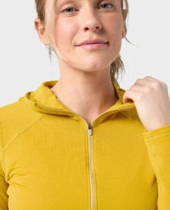 STIO Women's Trax Power Grid Half Zip Hoodie -STIO CLOTHING 100720 730 2 f24920ae 8502 4e12 967a cfd38b5a7c13
