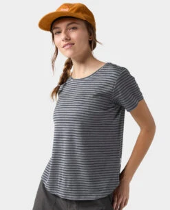 STIO Women's Alpin Lightweight Merino Tee SS -STIO CLOTHING 100751 010 7 ALT