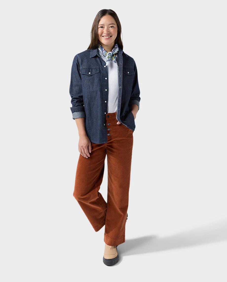 STIO Women's Slipstone Japanese Denim Shirt 15 STIO Women's Slipstone Japanese Denim Shirt - Image 13