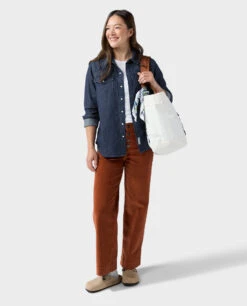 STIO Women's Slipstone Japanese Denim Shirt 35 STIO Women's Slipstone Japanese Denim Shirt -STIO CLOTHING 100799 401 5 2