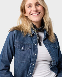 STIO Women's Slipstone Japanese Denim Shirt 22 STIO Women's Slipstone Japanese Denim Shirt -STIO CLOTHING 100799 420 1 ALT