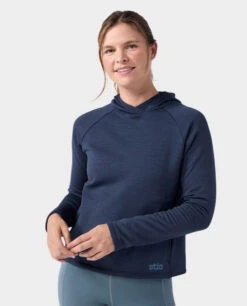 STIO Women's Glide Power Stretch Hoodie -STIO CLOTHING 100809 410 5