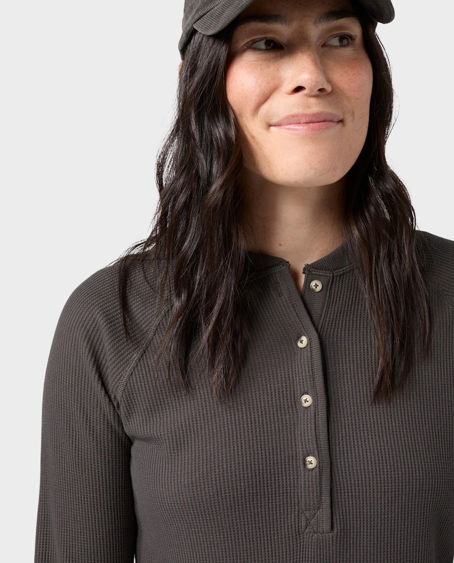 STIO Women's Wister Waffle Henley 14 STIO Women's Wister Waffle Henley - Image 12