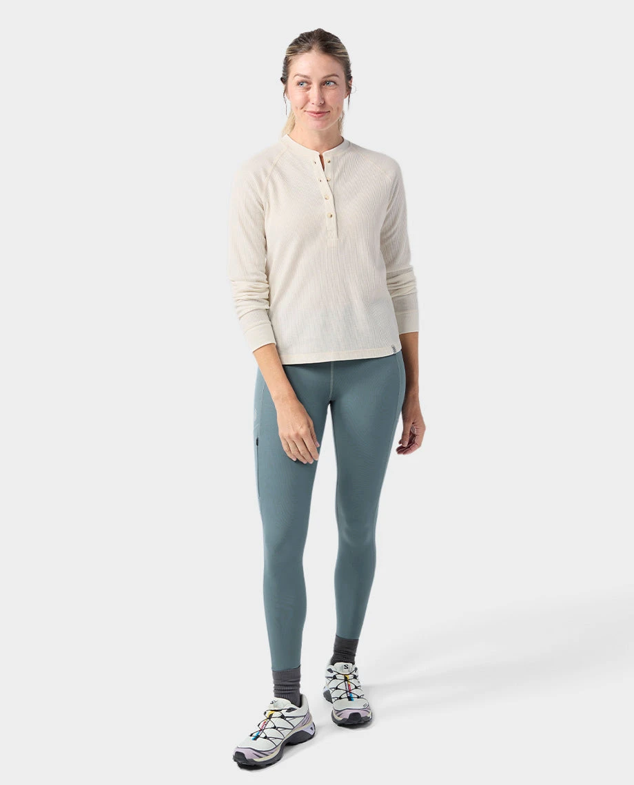 STIO Women's Wister Waffle Henley 5 STIO Women's Wister Waffle Henley - Image 3