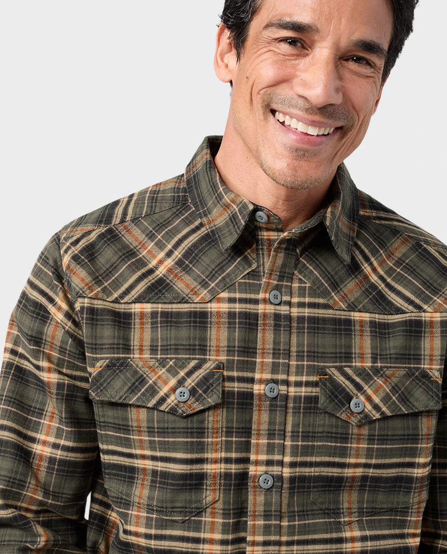 STIO Men's Junction Midweight Flannel Shirt 7 STIO Men's Junction Midweight Flannel Shirt - Image 5