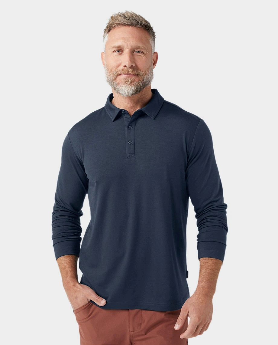 STIO Men's Alpin Lightweight Merino Polo LS 16 STIO Men's Alpin Lightweight Merino Polo LS - Image 14