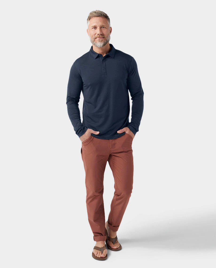 STIO Men's Alpin Lightweight Merino Polo LS 17 STIO Men's Alpin Lightweight Merino Polo LS - Image 15