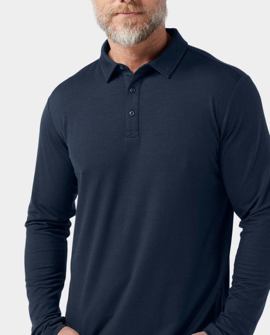 STIO Men's Alpin Lightweight Merino Polo LS 22 STIO Men's Alpin Lightweight Merino Polo LS - Image 20