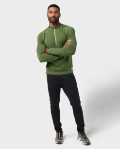 STIO Men's Basis PeakWool Midweight Half Zip -STIO CLOTHING 200690 301 1