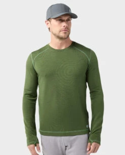 STIO Men's Basis PeakWool Midweight Crew LS -STIO CLOTHING 200691 301 2
