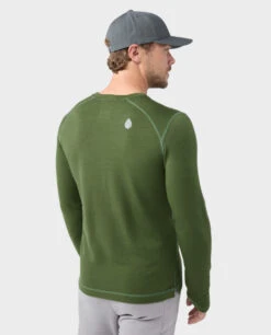 STIO Men's Basis PeakWool Midweight Crew LS -STIO CLOTHING 200691 301 3