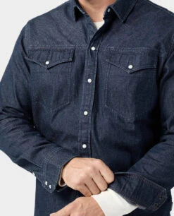 STIO Men's Slipstone Japanese Denim Shirt -STIO CLOTHING 200811 401 3 ALT