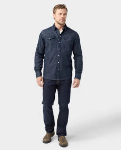 STIO Men's Slipstone Japanese Denim Shirt -STIO CLOTHING 200811 401 6