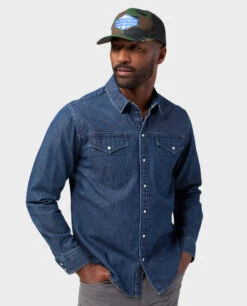 STIO Men's Slipstone Japanese Denim Shirt -STIO CLOTHING 200811 420 3