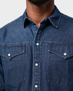 STIO Men's Slipstone Japanese Denim Shirt -STIO CLOTHING 200811 420 5