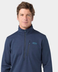 STIO Men's Glide Power Stretch Half Zip -STIO CLOTHING 200817 410 1