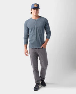 STIO Men's Wister Waffle Henley -STIO CLOTHING 200842 420 1