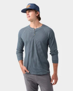 STIO Men's Wister Waffle Henley -STIO CLOTHING 200842 420 2