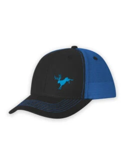 STIO Kids' Bucking Jack Trucker -STIO CLOTHING Bucking Jackalope Trucker Neon Blue S19